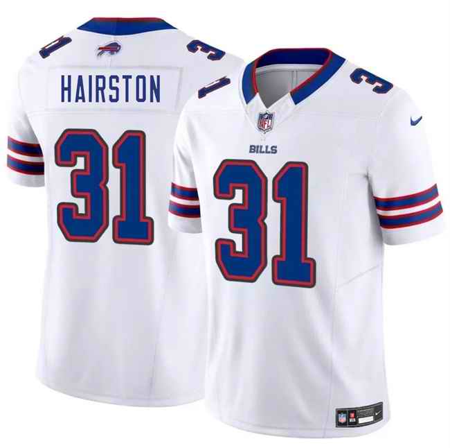 Men's Buffalo Bills #31 Maxwell Hairston White 2025 Draft F.U.S.E. Vapor Untouchable Limited Stitched Football Jersey
